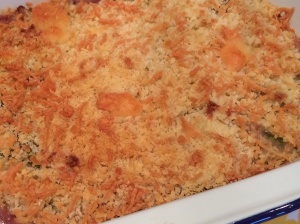 Courgette and onion gratin
