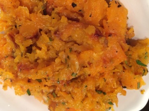 Roasted and mashed butternut squash