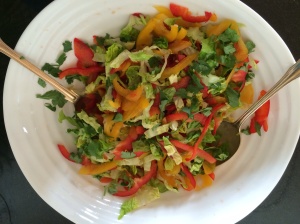 Kos and pepper salad